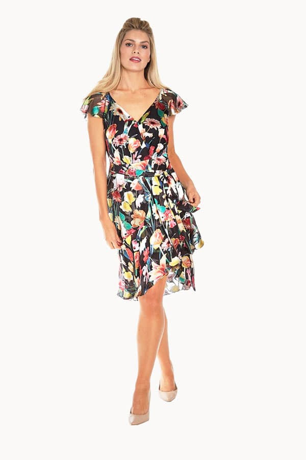 Flutter Sleeve Burnout Sundress with Tie - $395.00 - View 2 of 4