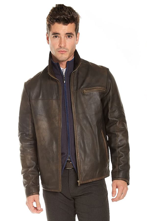 Vintage Soft Lamb Leather Zip Blouson