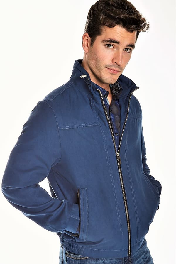 All weather Zip Blouson in micro suede -  - View 2 of 3