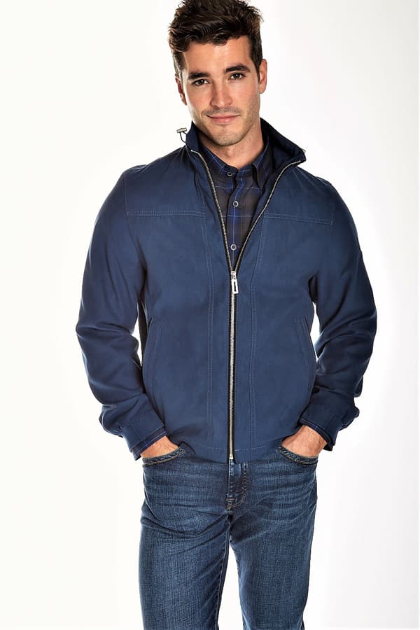 All weather Zip Blouson in micro suede -  - View 1 of 3