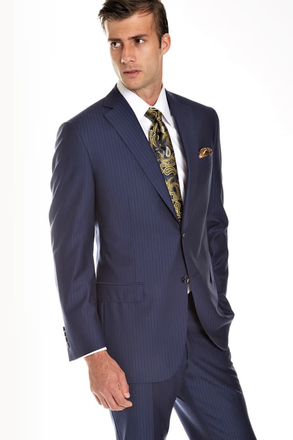 Blue Ravazzolo-Suit in Cerruti Prestige Serge | Men's - $3,345.00 – $3,585.00 - View 2 of 3