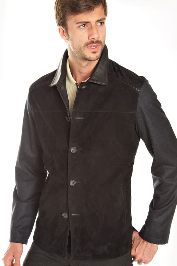 Torras Suede Jkt 55% silk back/sleeves - $685.00 - View 2 of 4