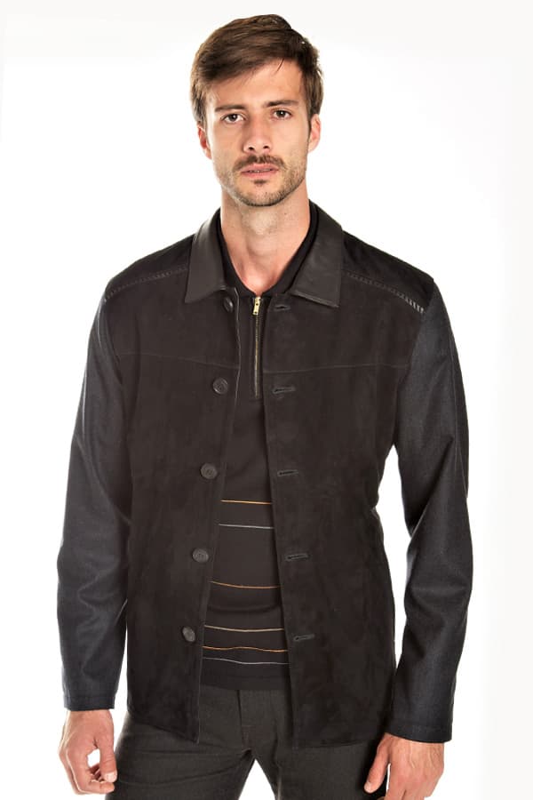 Torras Suede Jkt 55% silk back/sleeves - $685.00 - View 4 of 4
