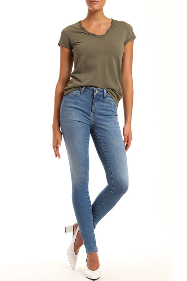 Denim, High Waisted Lighter Jean