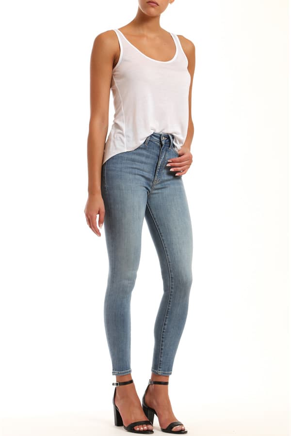 Denim, High Rise Light Blue