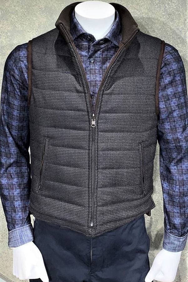 REVERSIBLE ALCANTARA VEST - 28500 - Alternative view 2