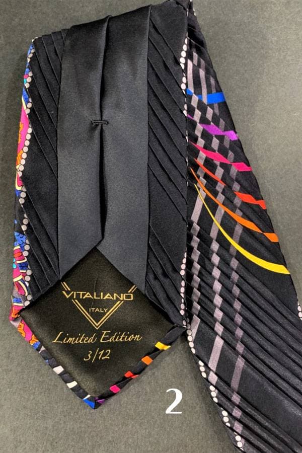 Pancaldi Limited Edition FANTASIA Plisse Silk Tie (*Order Instruction)