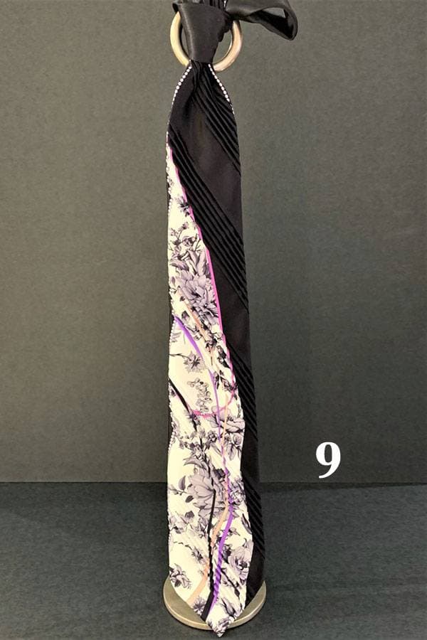 Black Pancaldi Limited Edition FANTASIA Plisse Silk Tie (*Order Instruction) | Men's - $395.00 - View 13 of 18