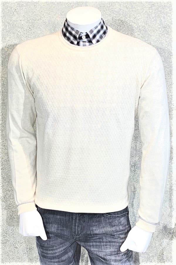 Crew Cashmere/Wool Basket Weave Sweater - 32500 - Main product view