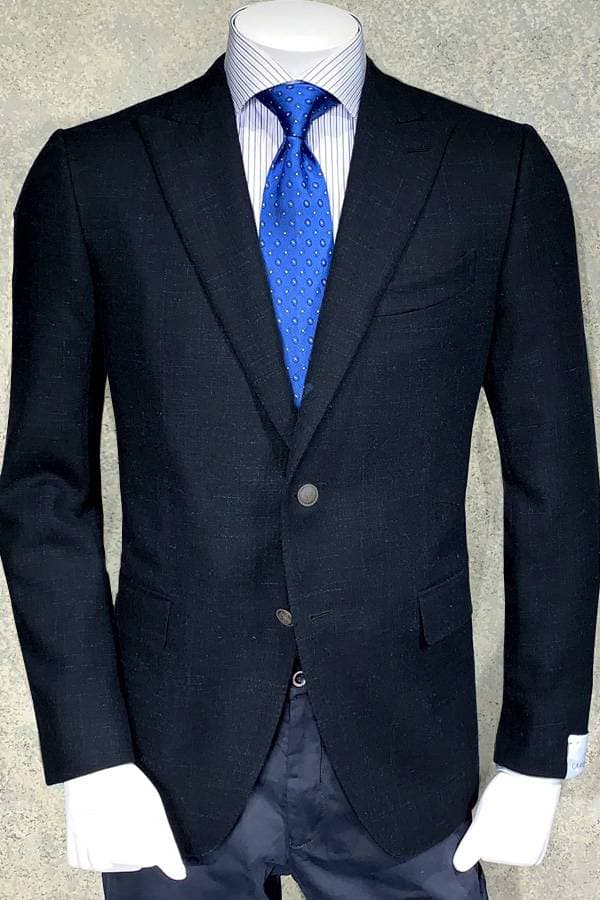 Italian Soft Tweed Blazer-Cerruti Wool/Linen Fabric - 278500 - Main product view