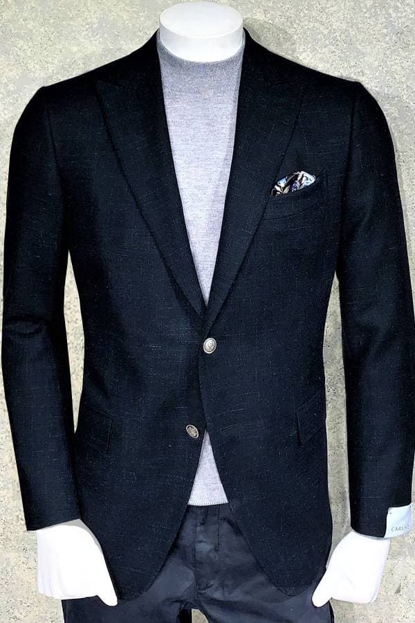 Italian Soft Tweed Blazer-Cerruti Wool/Linen Fabric -  - View 3 of 4