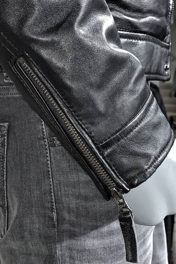 Torras-Leather Bomber in Black -  - View 3 of 4