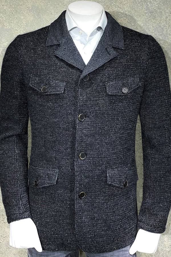 Gimos Modern Knit Safari Jacket with Flap Pockets - 138500 - Main product view