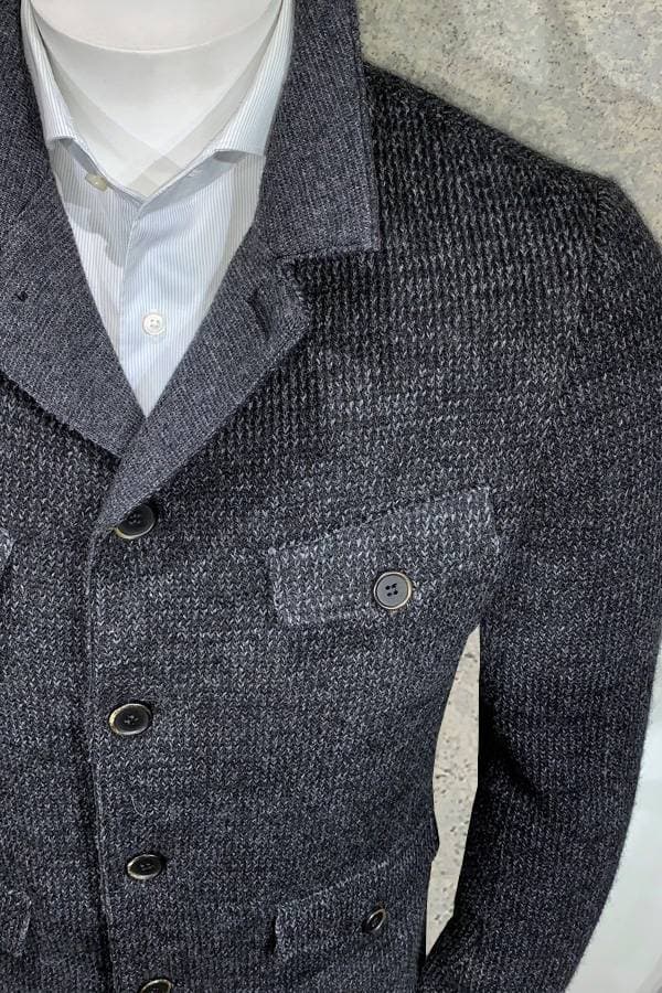 Gimos Modern Knit Safari Jacket with Flap Pockets - 138500 - Alternative view 2