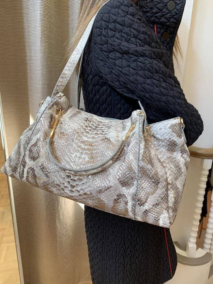 Python Gold/White Leather Doctor Bag -  - View 4 of 4