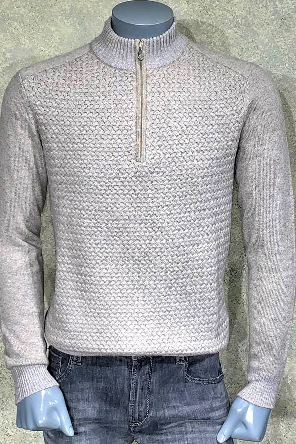 Cashmere Wool Zip Mock Sweater - $345.00 - View 1 of 4