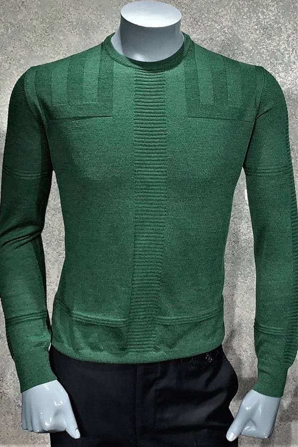 Merino Wool Geo Crew Sweater - $245.00 - View 1 of 2