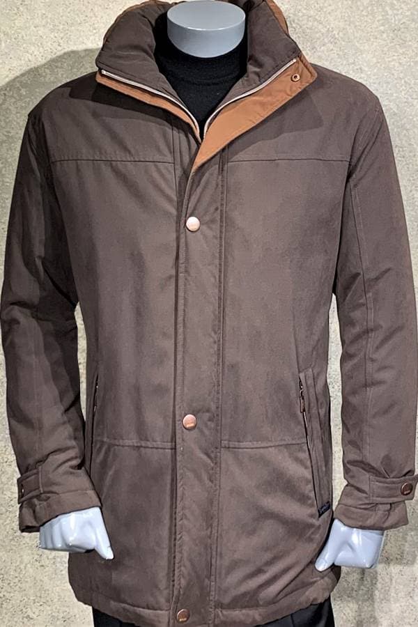 Hooded Microfiber Zip Outerwear