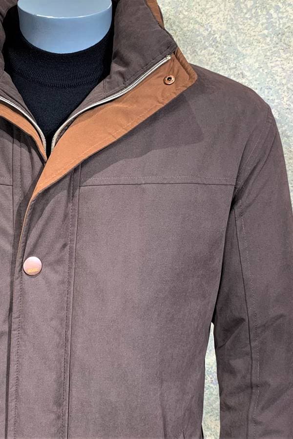 Hooded Microfiber Zip Outerwear