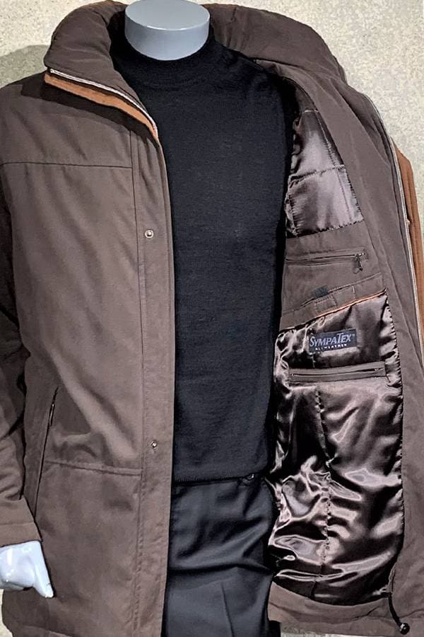 Hooded Microfiber Zip Outerwear