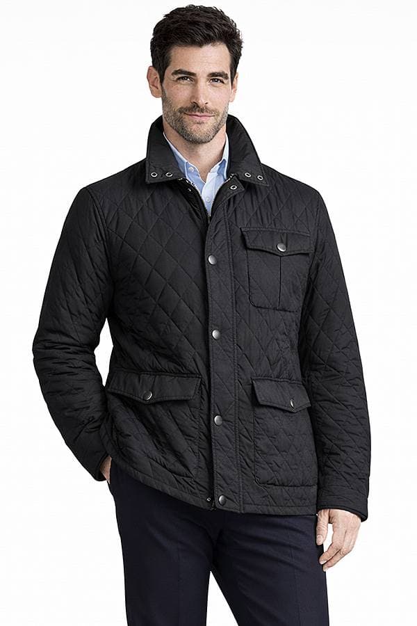 Quilted Zip Field Coat