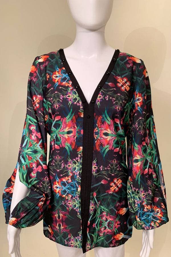 Printed Midnight Jungle Blouse - 24500 - Main product view