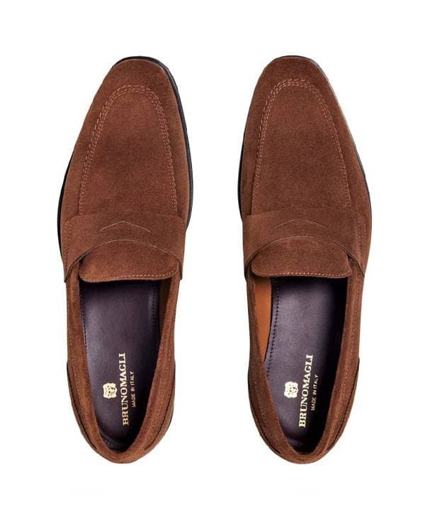 Bruno Magli Suede Penny Loafer