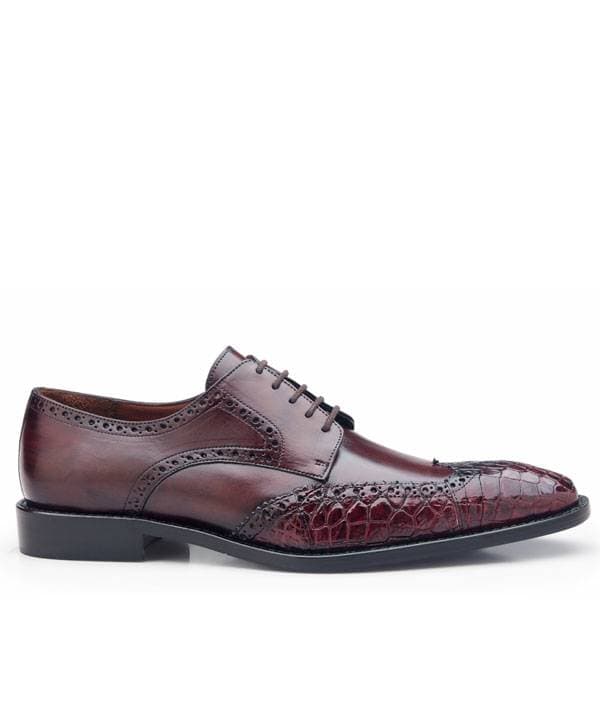 Alligator Wing Tip Shoe Classic Laceup - 49500 - Main product view