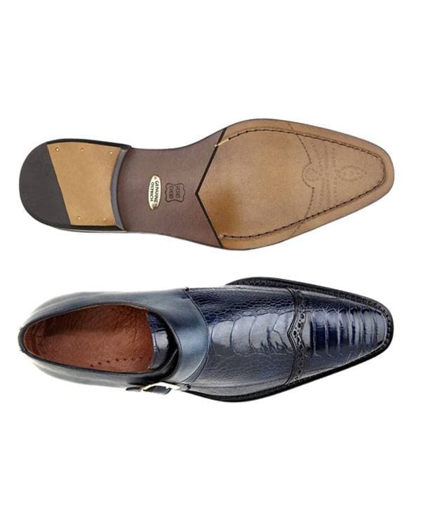 Ostrich Paw and Italian Calf Shoe in Monk Strap Design - 57500 - Alternative view 2