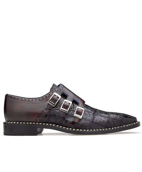 Genuine Caiman Crocodilus and Italian Calf-Monk Shoe - $399.00 - View 3 of 3