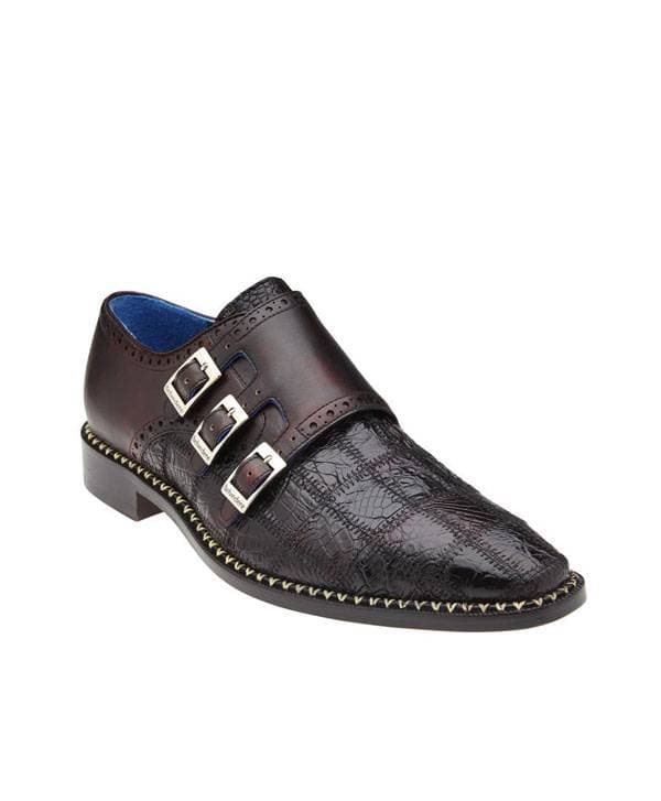 Genuine Caiman Crocodilus and Italian Calf-Monk Shoe - $399.00 - View 1 of 3