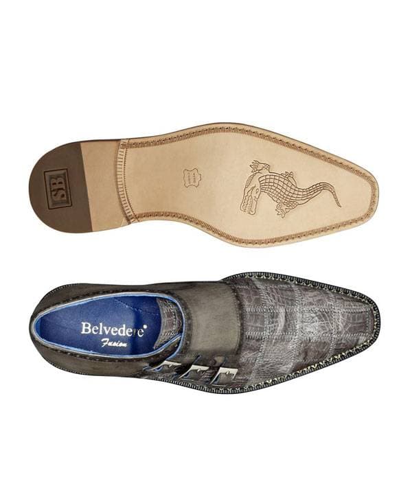 Genuine Caiman Crocodilus and Italian Calf-Monk Shoe - 0 - Alternative view 2