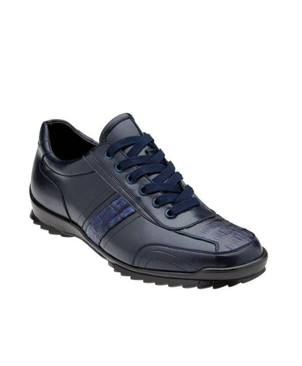 Sport Shoe in Genuine Caiman Crocodilus and Italian Calf  - 0 - Main product view