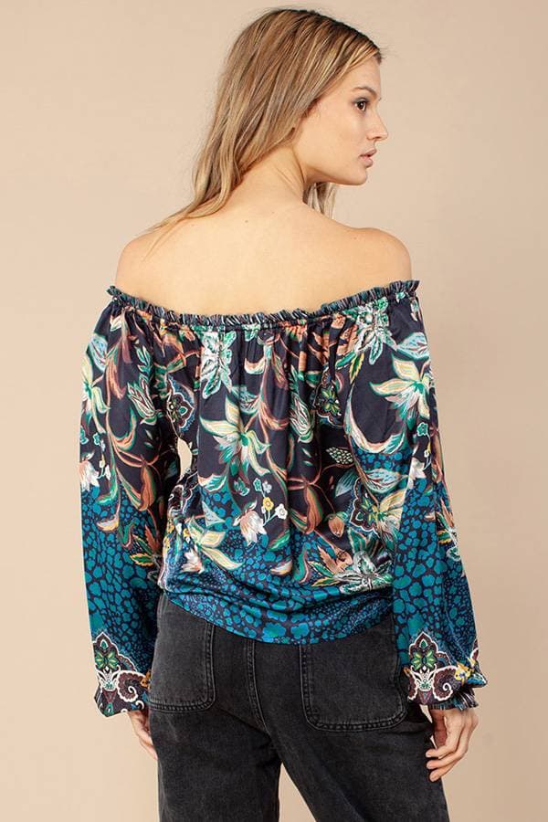 Silk Blouse with Tropical Print - $122.50 - View 2 of 2
