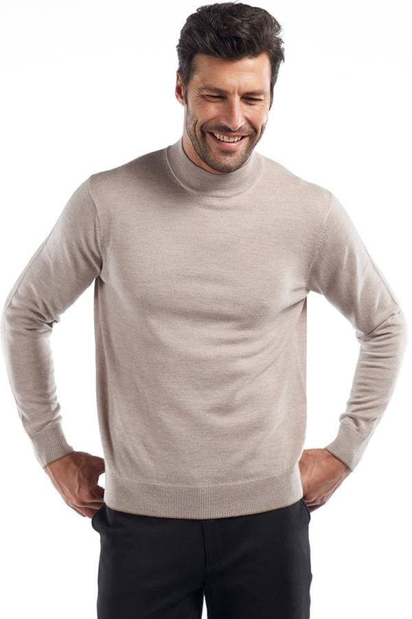 Beige 398 Mock Merino 100% - $178.00 – $189.00 - View 1 of 1