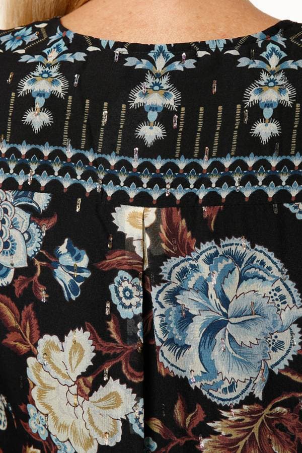 100% Silk Paisley Blouse -  - View 6 of 6