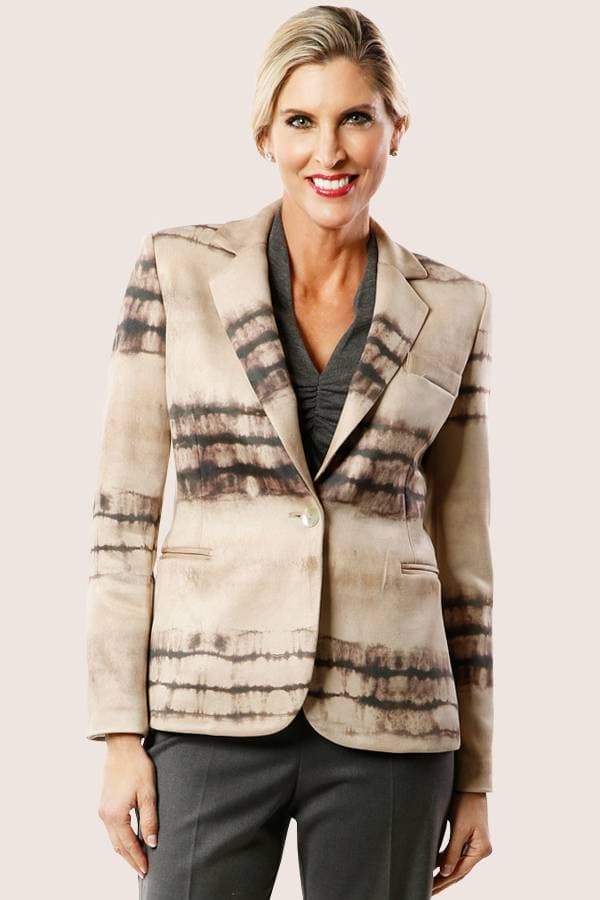 Microfiber Watercolor Blazer