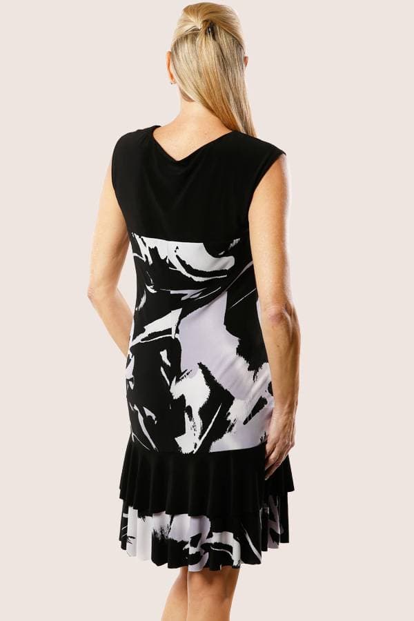Floral Dress with Cap Sleeve