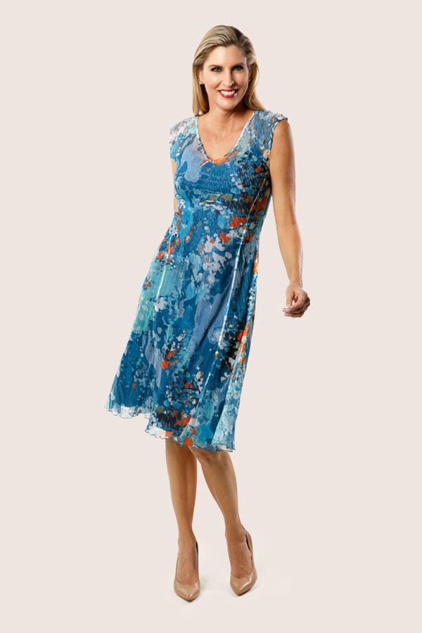 Plisse Floral Print Summer Dress -  - View 3 of 4
