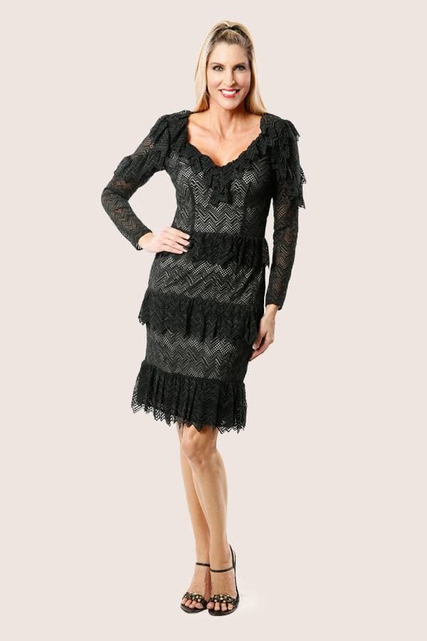 Chevron Lace Cocktail Dress -  - View 5 of 5