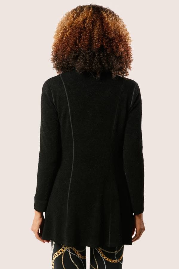 Jersey Pebble Knit Jacket with Zip Details - $345.00 - View 3 of 5