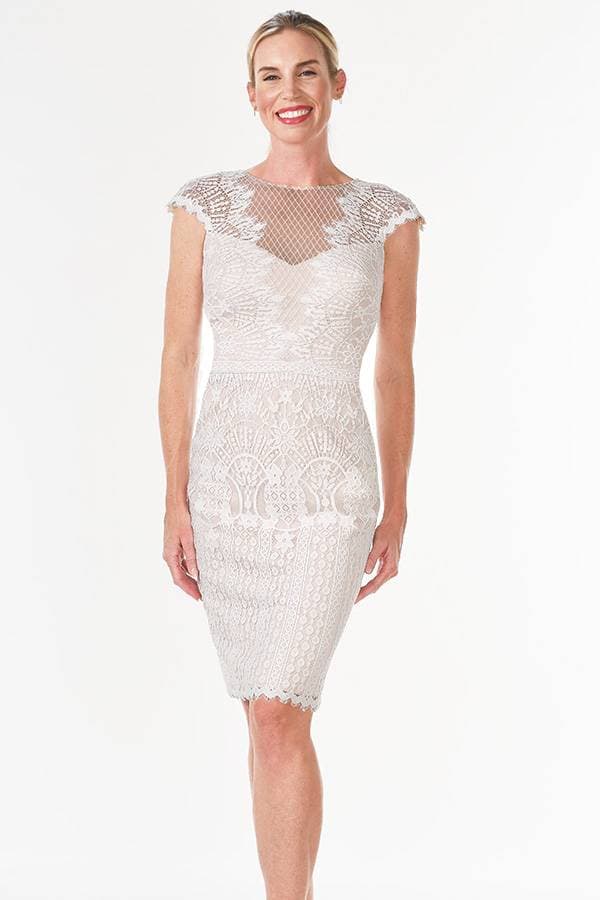 Cocktail Dress Lace with Cap Sleeve - 39500 - Main product view