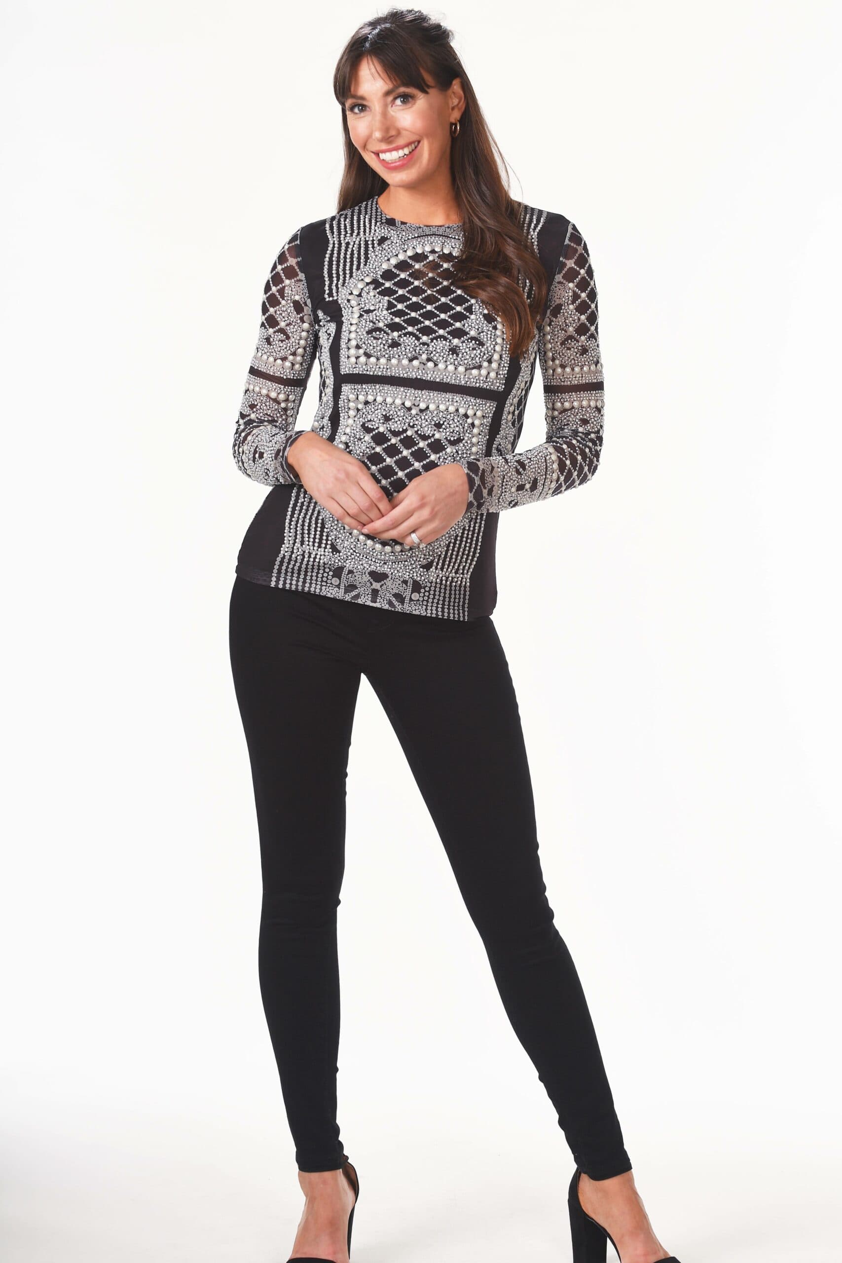 Deco Pearl Mesh top - $285.00 - View 3 of 5