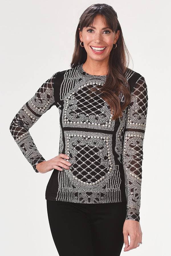 Deco Pearl Mesh top - $285.00 - View 1 of 5