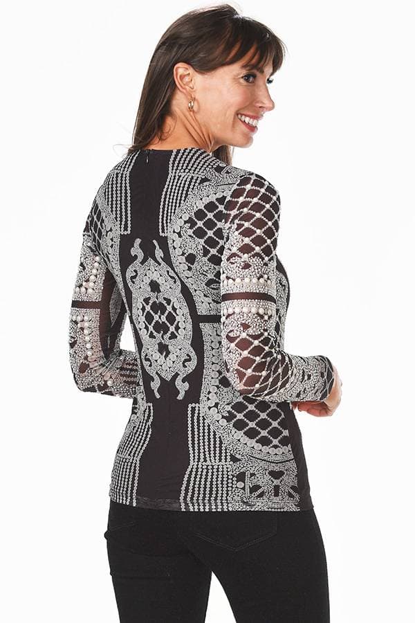 Deco Pearl Mesh top - $285.00 - View 4 of 5