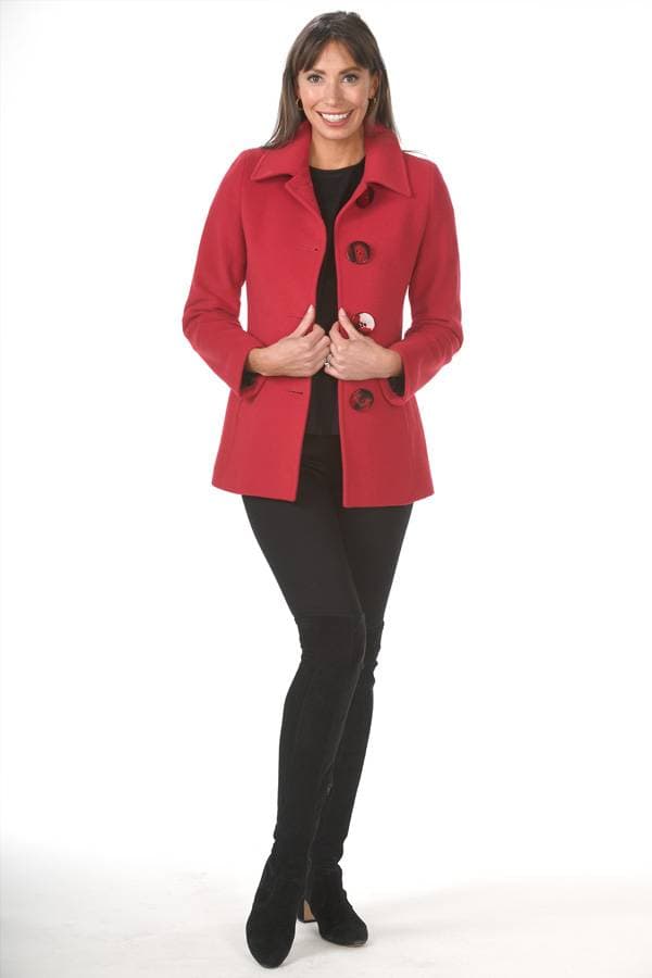 Italian Wool/Cashmere 4 Button Coat - 86500 - Alternative view 2