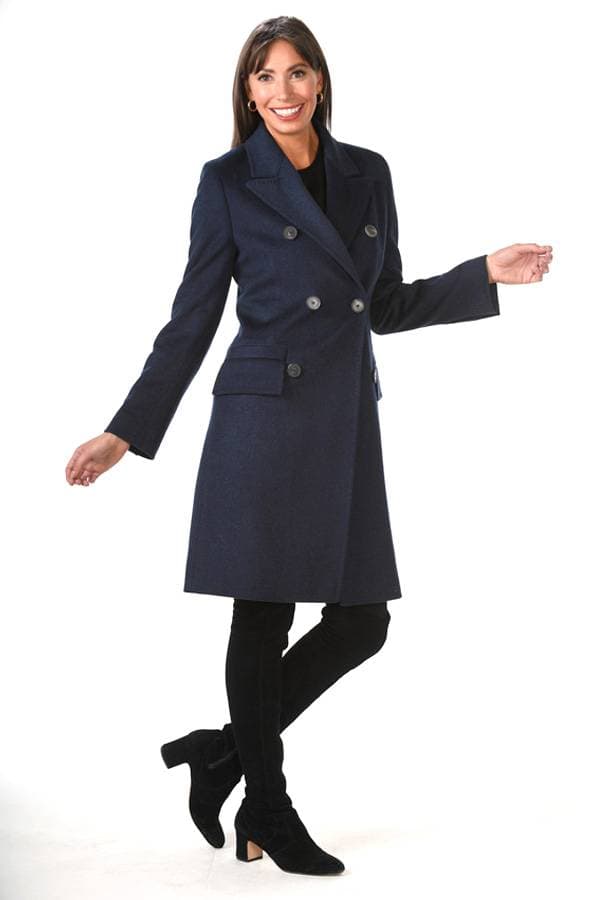 Italian Wool and Cashmere DB Topcoat -  - View 3 of 4