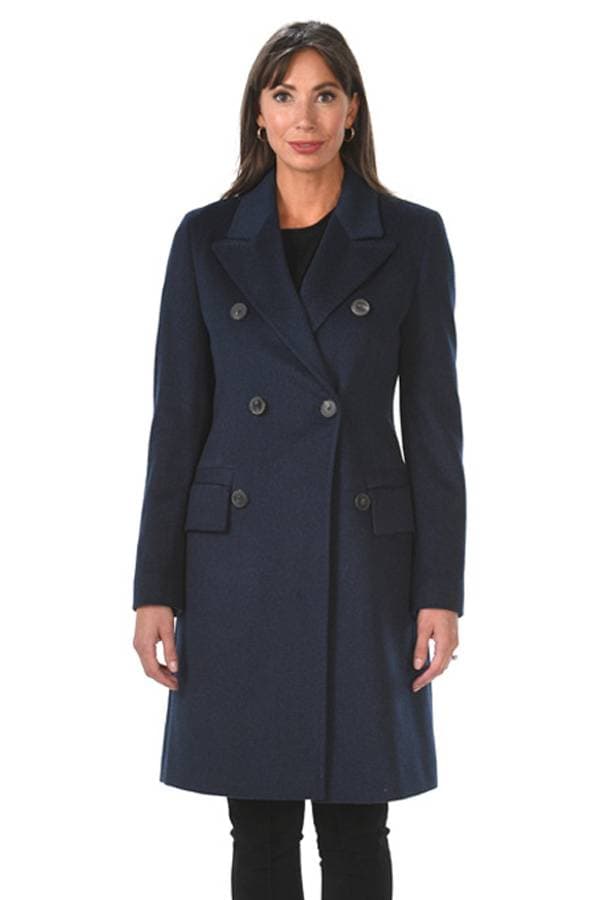 Italian Wool and Cashmere DB Topcoat - 128500 - Main product view