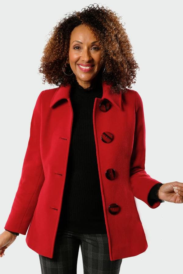 Italian Wool/Cashmere 4 Button Coat - 86500 - Main product view