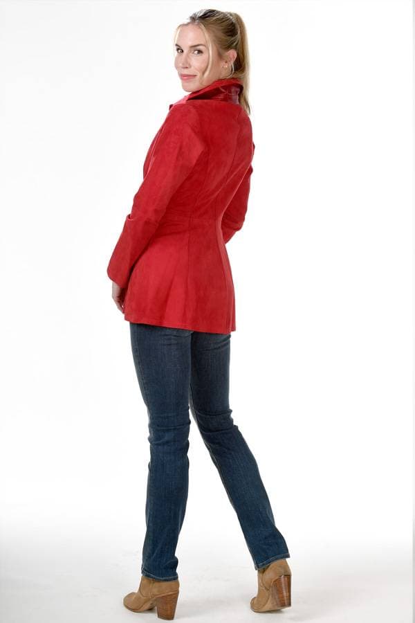 Red Reversible Suede Jacket